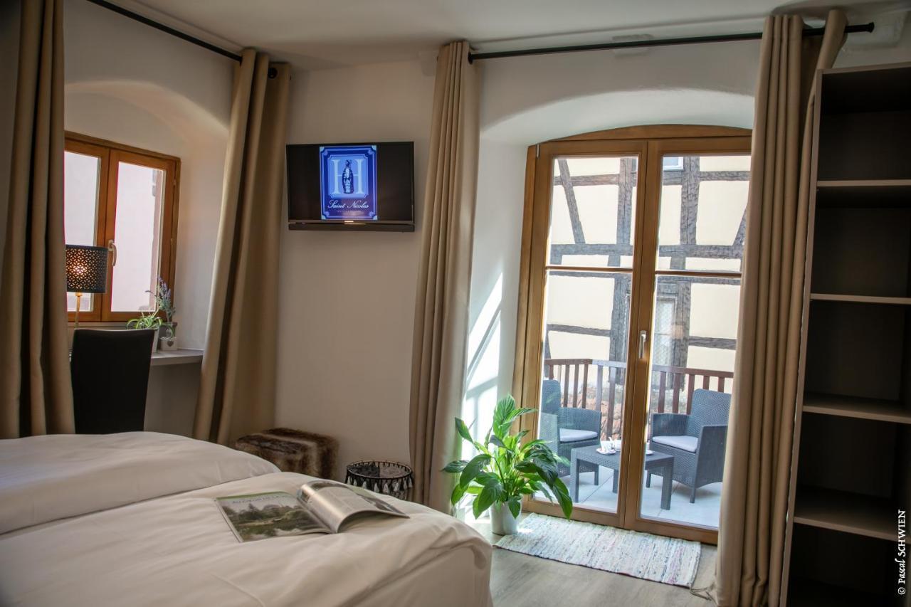 Hôtel le Saint Nicolas Riquewihr Esterno foto